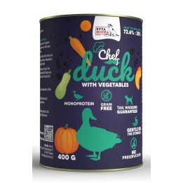 SYTA MICHA Chef Anatra con verdure - cibo umido per cani - 400g