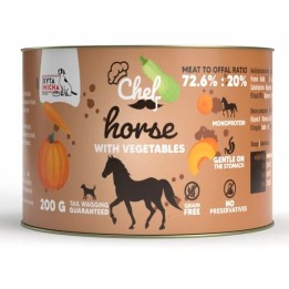 SYTA MICHA Chef Cavallo con verdure Mono - cibo umido per cani - 200g