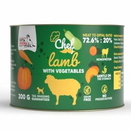SYTA MICHA Chef Agnello con verdure Mono - cibo umido per cani - 200g