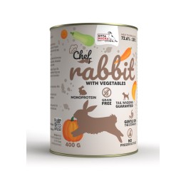 SYTA MICHA Chef Coniglio con verdure - cibo umido per cani - 400 g