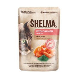SHELMA con salmone in salsa - cibo umido per gatti - 85g