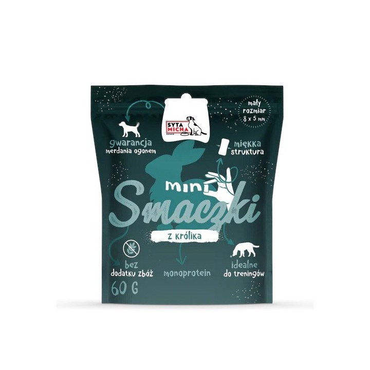 SYTA MICHA Mini Snack con coniglio - snack per cani - 60 g