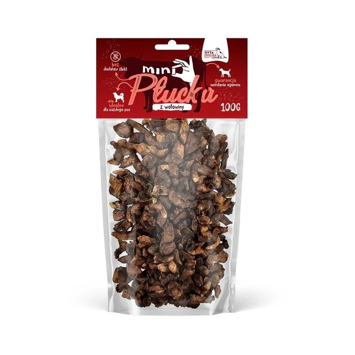 SYTA MICHA Mini polmoni di manzo - snack per cani - 100g