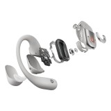 SHOKZ OpenFit 2+ cuffie wireless con gancio auricolare in-ear chiamate/musica Bluetooth grigio
