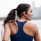 SHOKZ OpenMove cuffie wireless con fascia al collo per sport Bluetooth grigie