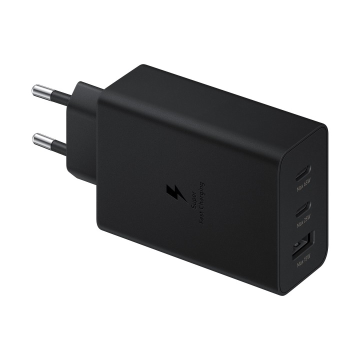 Caricabatterie SAMSUNG Trio EP-T6530 65W PD 1x USB-A 2x USB-C (EP-T6530NBEGEU) nero
