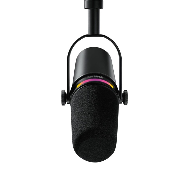 Shure MV7+-K-BNDL - microfono da lectern/vocale con connettore XLR/USB-C nero + supporto da tavolo GATOR