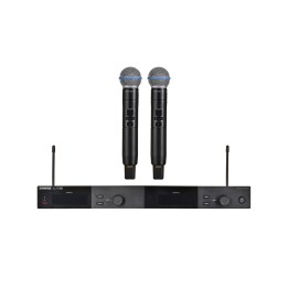 Shure SLXD24DE/B58-G59 - sistema wireless digitale dual con due trasmettitori/microfoni portatili (470 - 514 MHz)