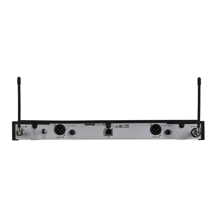Shure SLXD24DE/B58-G59 - sistema wireless digitale dual con due trasmettitori/microfoni portatili (470 - 514 MHz)