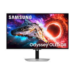 Samsung G80SH Monitor per computer 81.3 cm (32 ) 3840 x 2160 pixel 4K Ultra HD OLED Argento