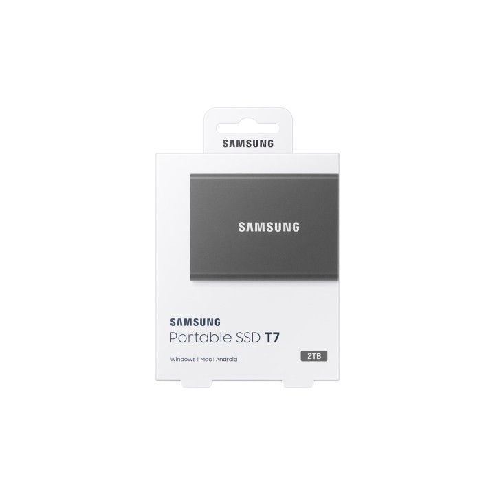 Samsung SSD portatile T7 2 TB USB Type-C 3.2 Gen 2 (3.1 Gen 2) grigio