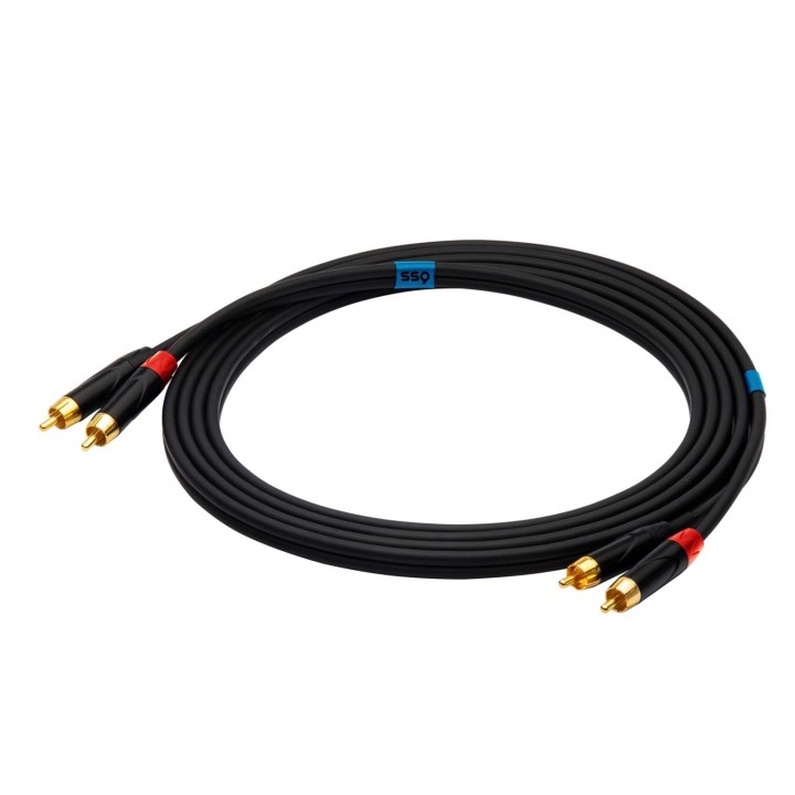 SSQ RCARCA2 SS-1432 Cavo 2x RCA - 2x RCA 2 m nero