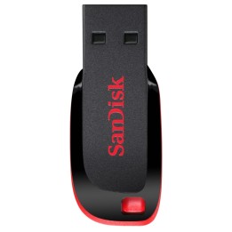 SanDisk Cruzer Blade USB chiavetta flash 64 GB USB Type-A 2.0 nero rosso