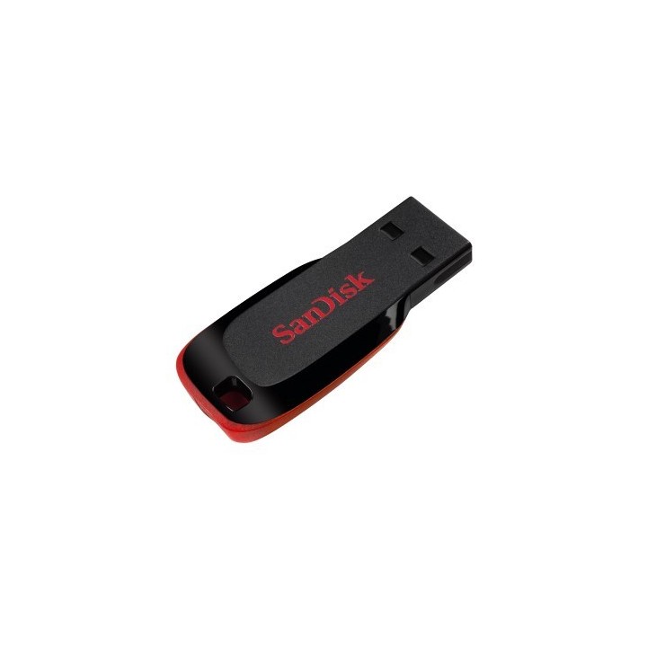 SanDisk Cruzer Blade USB chiavetta flash 64 GB USB Type-A 2.0 nero rosso