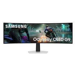 Samsung S49DG910SU monitor per computer 124.5 cm (49 ) 5120 x 1440 pixel Dual QHD OLED argento