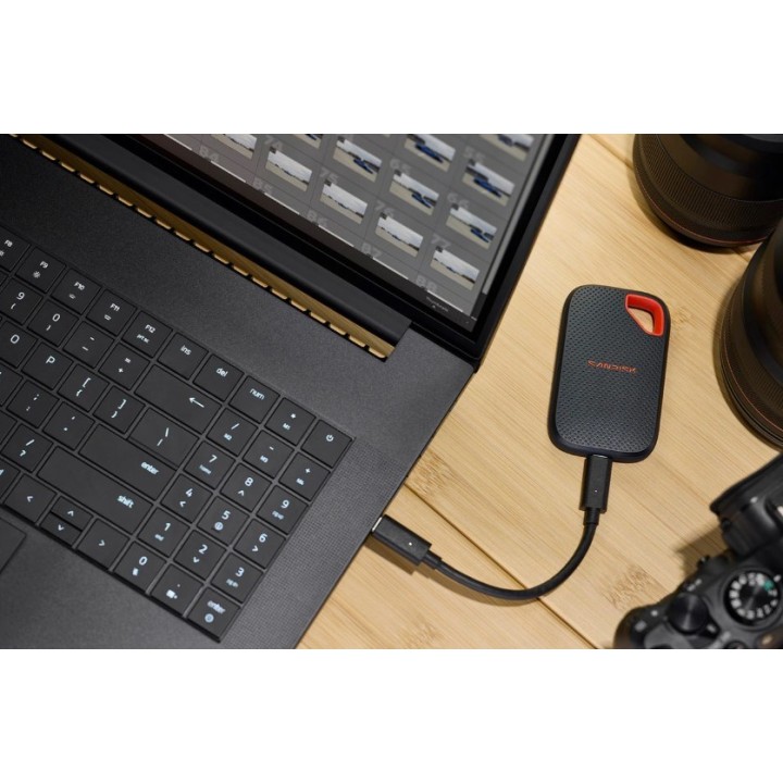 SanDisk Extreme Portable SSD (V3) 2 TB USB Type-C USB 3.2 Gen 2x2 Rosso Blu