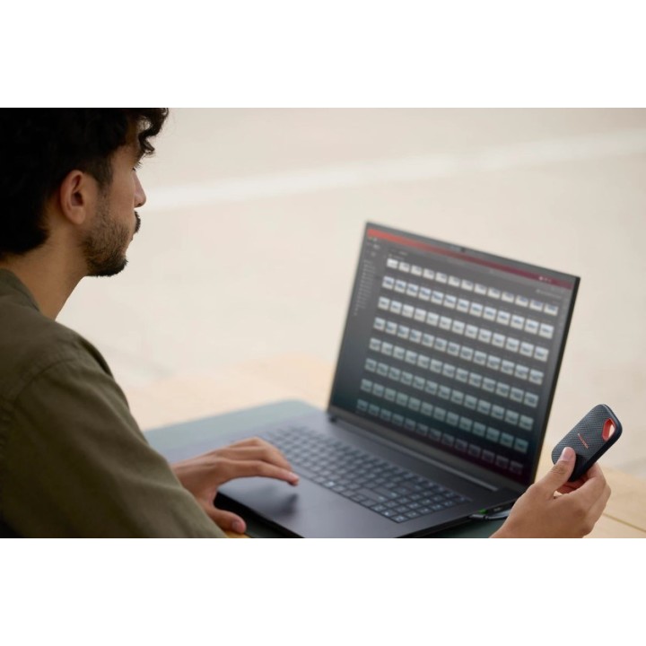 SanDisk Extreme Portable SSD (V3) 2 TB USB Type-C USB 3.2 Gen 2x2 Rosso Blu