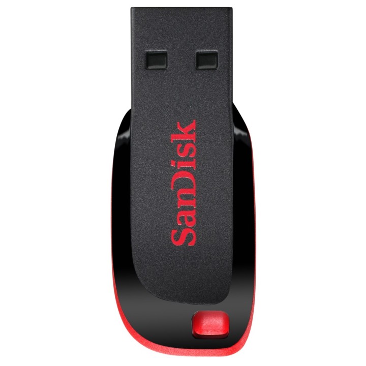 SanDisk Cruzer Blade USB chiavetta flash 128 GB USB Type-A 2.0 nero rosso