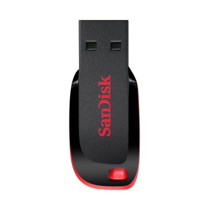 SanDisk Cruzer Blade USB chiavetta flash 128 GB USB Type-A 2.0 nero rosso
