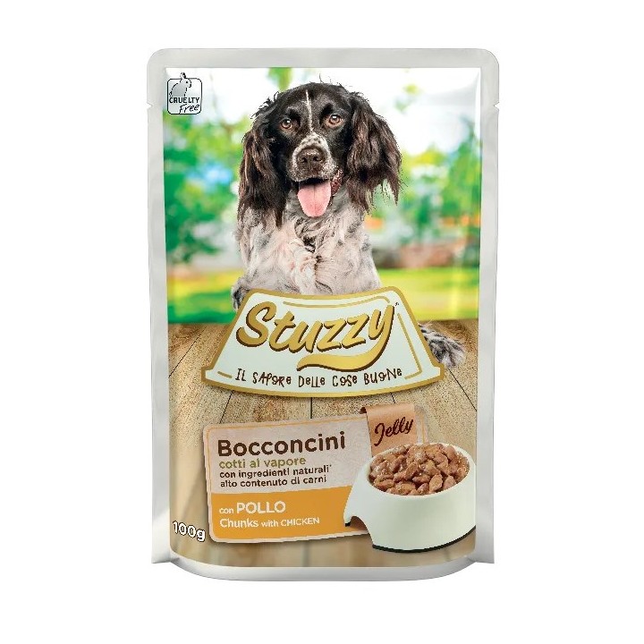 STUZZY Pollo in gelatina - cibo umido per cani - 100g
