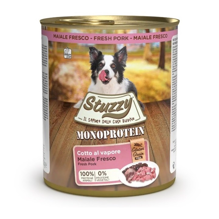 STUZZY Monoprotein Maiale - cibo umido per cani - 800 g
