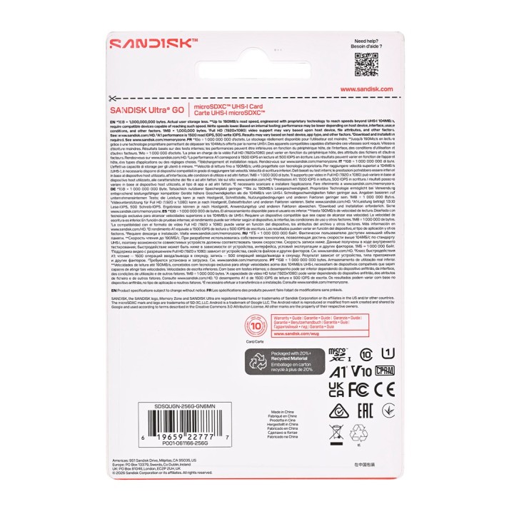 SanDisk Ultra GO 2 GB MicroSDXC UHS-I