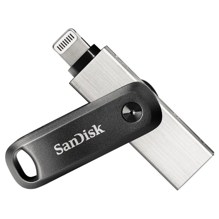 SanDisk iXpand USB chiavetta flash 64 GB USB Type-A / Lightning 3.2 Gen 2 (3.1 Gen 2) nero argento