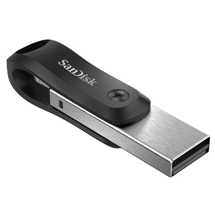SanDisk iXpand USB chiavetta flash 64 GB USB Type-A / Lightning 3.2 Gen 2 (3.1 Gen 2) nero argento
