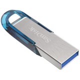 SanDisk Ultra Flair USB chiavetta flash 128 GB USB Type-A 3.2 Gen 1 (3.1 Gen 1) blu argento