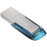 SanDisk Ultra Flair USB chiavetta flash 128 GB USB Type-A 3.2 Gen 1 (3.1 Gen 1) blu argento