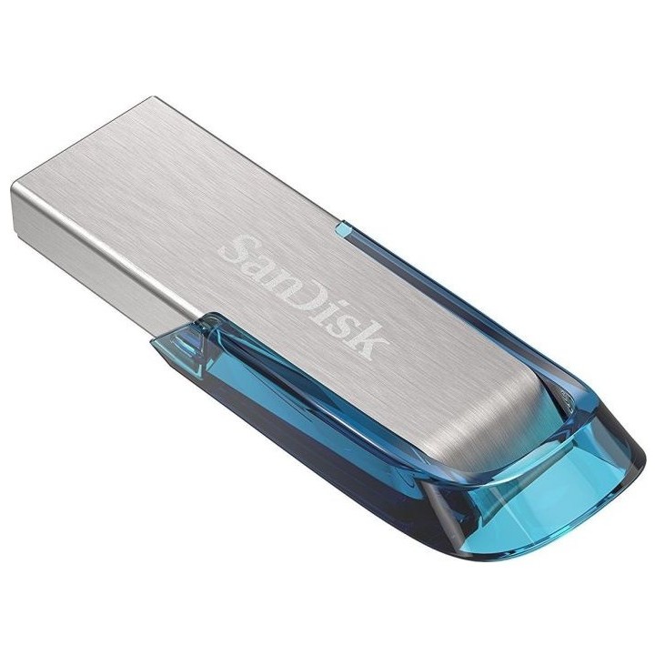 SanDisk Ultra Flair USB chiavetta flash 128 GB USB Type-A 3.2 Gen 1 (3.1 Gen 1) blu argento