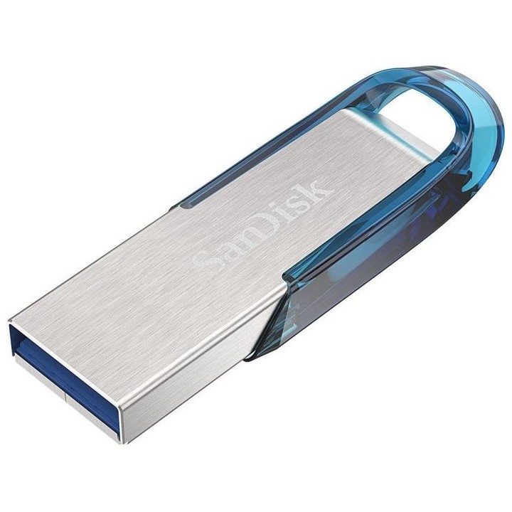 SanDisk Ultra Flair USB chiavetta flash 128 GB USB Type-A 3.2 Gen 1 (3.1 Gen 1) blu argento