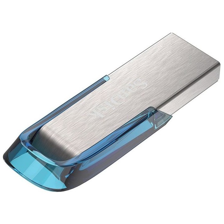 SanDisk Ultra Flair USB chiavetta flash 128 GB USB Type-A 3.2 Gen 1 (3.1 Gen 1) blu argento