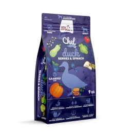 SYTA MICHA Chef Anatra bacche e spinaci - cibo secco per cani - 9kg