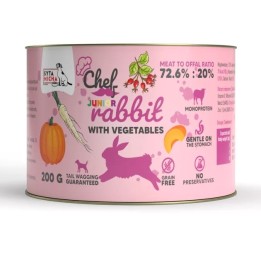 SYTA MICHA Chef Junior Coniglio con verdure Mono - cibo umido per cani - 200g