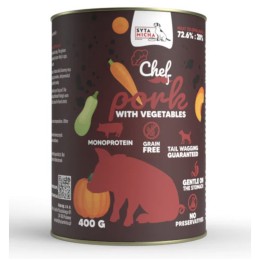 SYTA MICHA Chef Maiale con verdure - cibo umido per cani - 400g