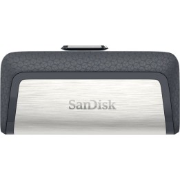 Sandisk Ultra Dual Drive USB Type-C USB chiavetta flash 64 GB USB Type-A / USB Type-C 3.2 Gen 1 (3.1 Gen 1) nero argento
