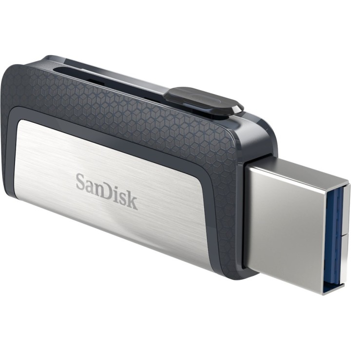 Sandisk Ultra Dual Drive USB Type-C USB chiavetta flash 64 GB USB Type-A / USB Type-C 3.2 Gen 1 (3.1 Gen 1) nero argento