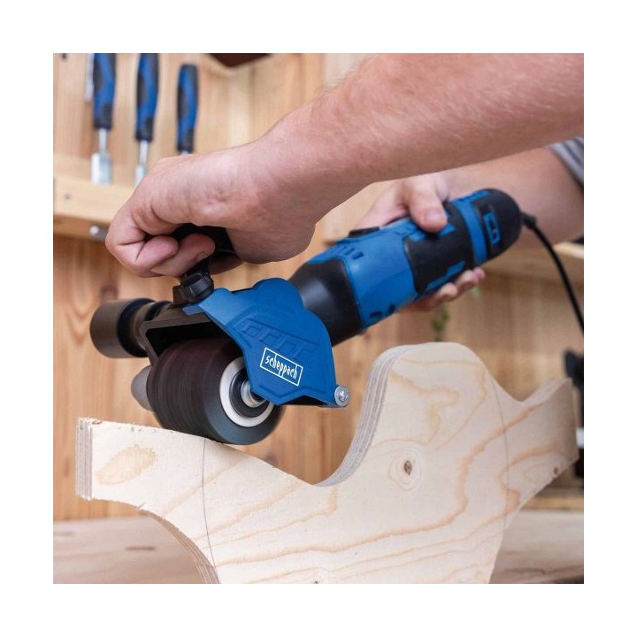 SCHEPPACH MRS500 Levigatrice satinante e spazzola per legno e metallo