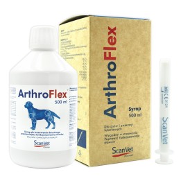 SCANVET ArthroFlex Syrop - Integratori per cani - 500ml
