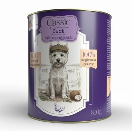 SYTA MICHA Classic Mono Anatra con cocco - cibo umido per cani - 800g