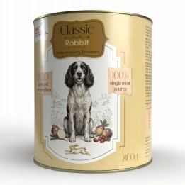 SYTA MICHA Classic Mono Coniglio con rutabaga - cibo umido per cani - 800g