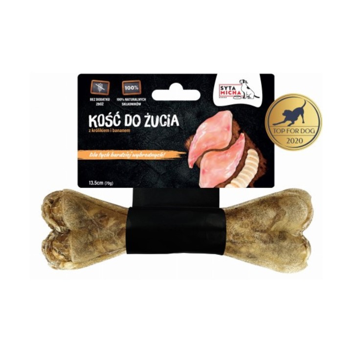 SYTA MICHA Per cani esigenti coniglio con banana - masticabile per cani - 13 5 cm