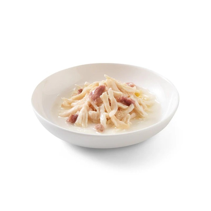SCHESIR Filetti di pollo con anatra in brodo - cibo umido per gatti - 6x50g