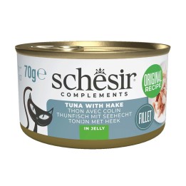 SCHESIR Complements Tonno con nasello in gelatina - cibo umido per gatti - 70g