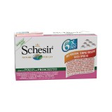 SCHESIR Filetti di pollo con prosciutto in gelatina - cibo umido per gatti - 6x50g