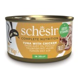 SCHESIR Tonno con pollo in gelatina - cibo umido per gatti - 85g