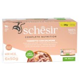 SCHESIR Tonno con salmone in gelatina - cibo umido per gatti - 6x50g