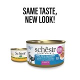 SCHESIR in brodo di cottura Tonno con sardine - cibo umido per gatti - 70 g