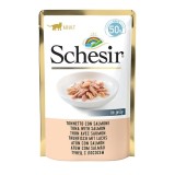 SCHESIR in gelatina Tonno con salmone - cibo umido per gatti - 50 g